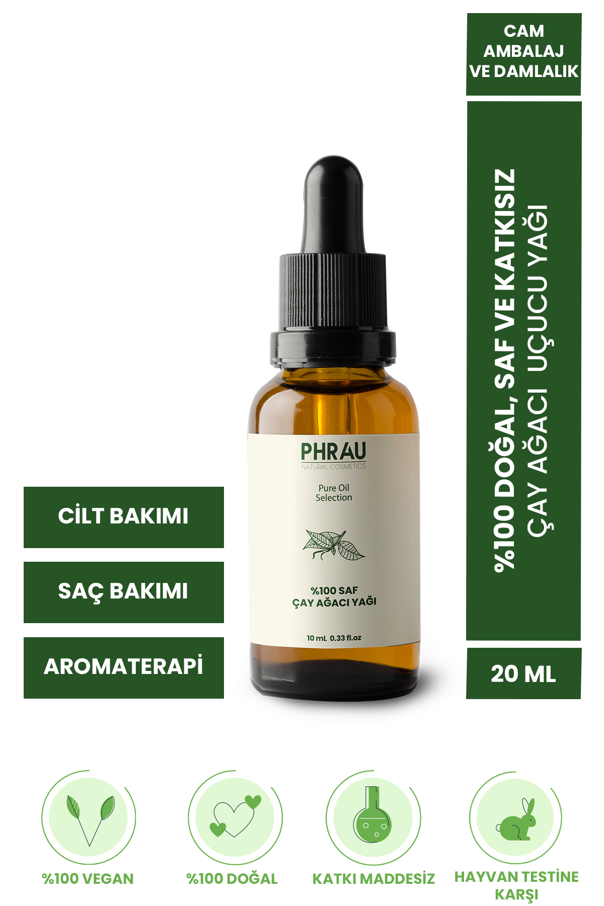 PHRAU%20%100%20Saf%20ve%20Doğal%20Çay%20Ağacı%20Uçucu%20Yağı%2020%20ml